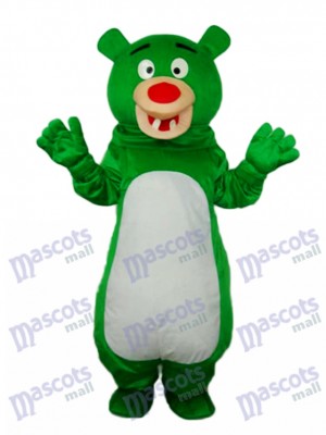 Short-haired Orange Bear Mascot Adult Costume