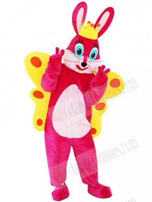 Butterfly Rabbit Bunny mascot costume
