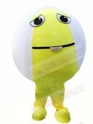 Kostüm als Cartoon-Tennisball-Maskottchen 