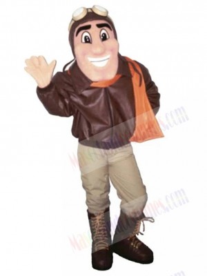 Plane Pilot mascot costume