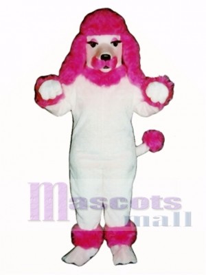 Cute Pink Poodle Dog Mascot Costume