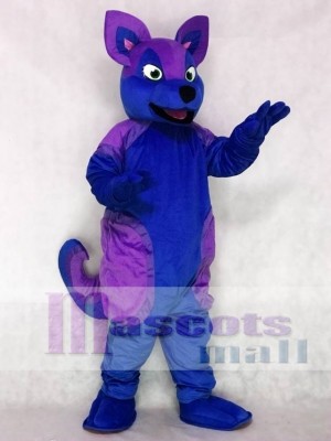 Blue and Purple Husky Dog Fursuit Mascot Costume