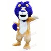 Lion with Blue Hair Mascot Costumes Animal