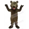 Brown Grizzly Bear Plush Mascot Costume