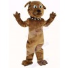 Brown Bulldog Mascot Costume Animal