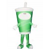 Green Coffee Cup Bottle Mascot Costumes Drink