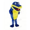 Royal Blue Crocodile Alligator Mascot Costume