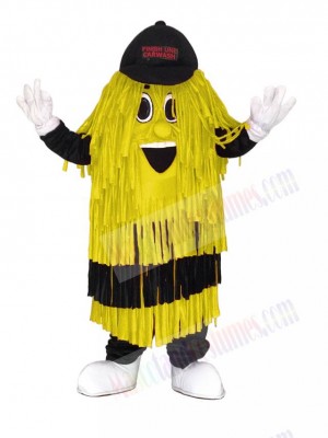 Yellow Car Wash Cleaning Brush Mascot Costume
