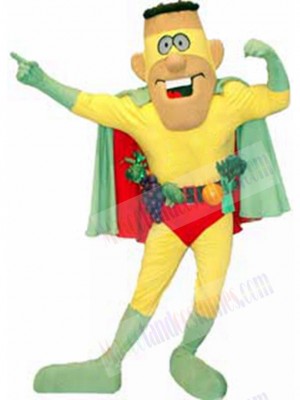 Captain 5 A Day Mascot Costume Cartoon