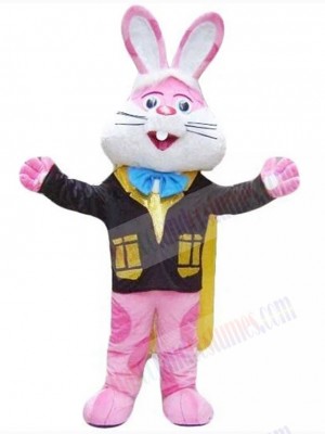 Süßes rosa Osterhasen-Maskottchenkostüm