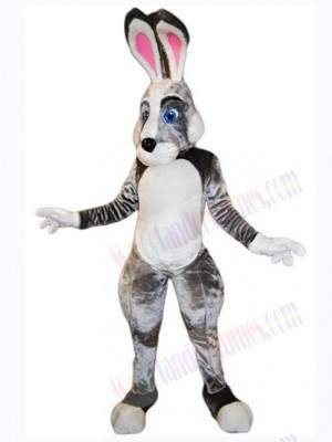 Graues und weißes Osterhasen-Maskottchenkostüm