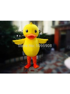 Hochwertiges Enten-Maskottchenkostüm – Gelbes Entchen-Maskottchenkostüm für Erwachsene – Party, Karneval, Halloween, Weihnachten – Maskottchen – Kostenloser Versand