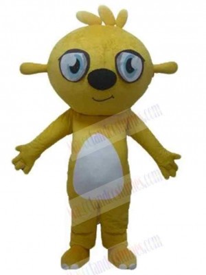 Big Eyes Yellow Dog Mascot Costume Animal