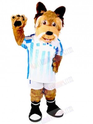 Smiling Sport Football Dog Mascot Costume Animal