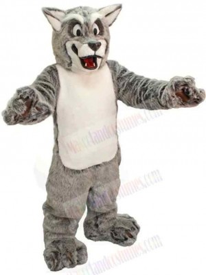 Amazing College Gray Wolf Mascot Costume Animal