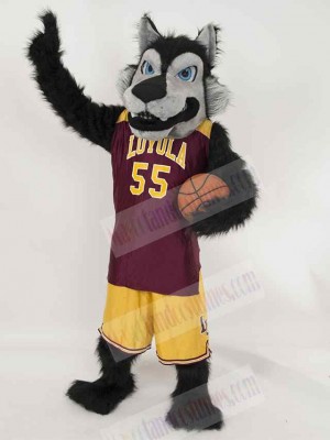 Cool Basketball Wolf Mascot Costume Animal