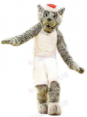Professional Gray Wolf Mascot Costume Animal