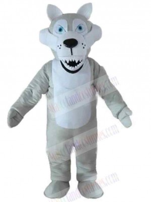 Light Gray Wolf Mascot Costume Animal