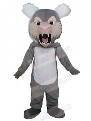 Ferocious Gray Tiger Mascot Costume Animal