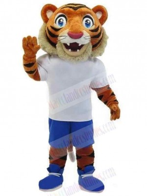 Strong Tiger Player Mascot Costume Animal