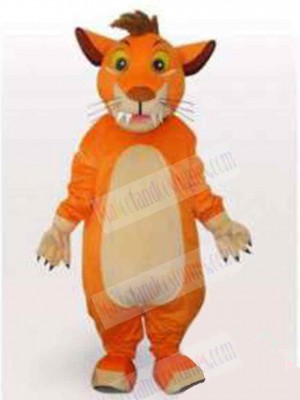 Lovely Orange Tiger Mascot Costume Animal