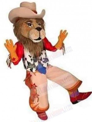 Cowboy Lion Mascot Costume Animal