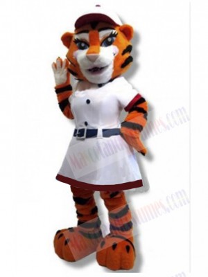 Baseball Tigress Tiger Mascot Costume Animal