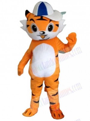 Happy Boy Tiger Mascot Costume Animal