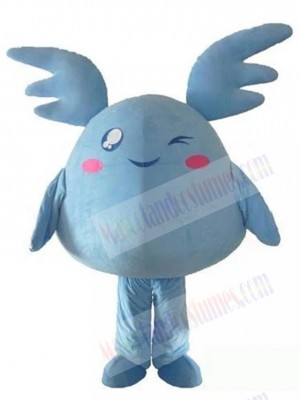 Cute Blue Elf Mascot Costume Cartoon