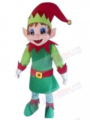 Magic Elf Santa Claus Helper Mascot Costume Cartoon