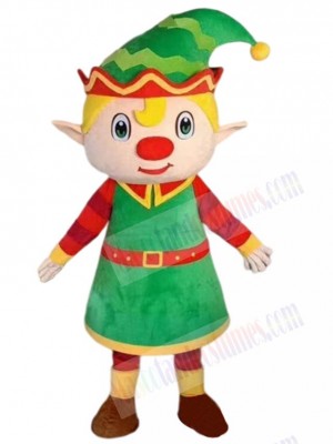 Elf Prince Boy Mascot Costume Cartoon