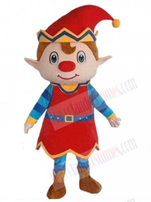 Funny Elf Prince Boy Mascot Costume Cartoon