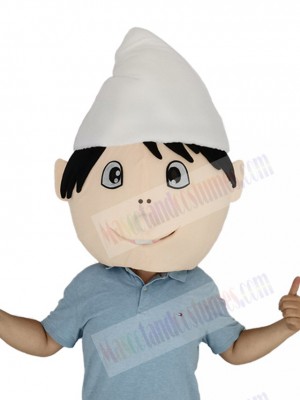 Mountaineer Leprechaun Mascot Costume Cartoon Head Only