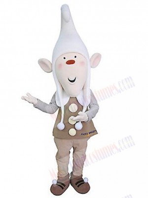 Skinny Elf Mascot Costume Cartoon