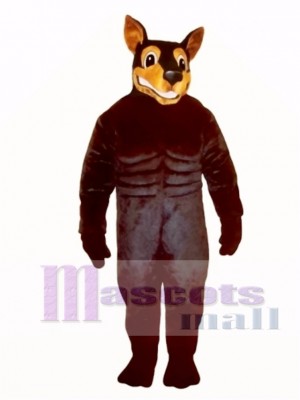 Cute Doberman Dog Mascot Costume