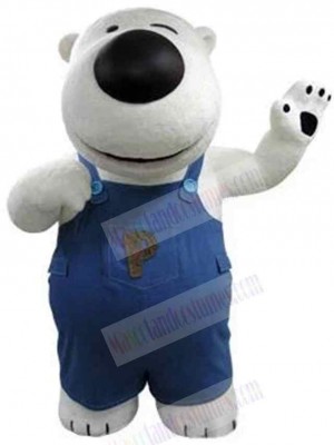 Fat White Bear Mascot Costume For Adults Mascot Heads