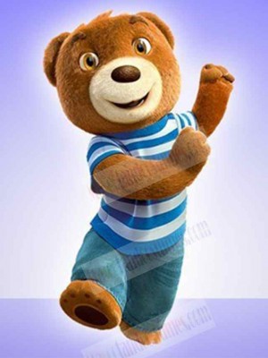 Bouncing Brown Bear Mascot Costume For Adults Mascot Heads