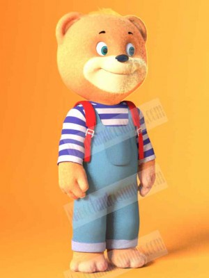 Cute School Bear Mascot Costume For Adults Mascot Heads