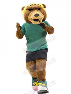 Strong Sports Bear Mascot Costume For Adults Mascot Heads