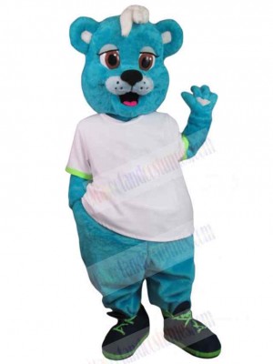 Blue Bear Adult Mascot Costume Animal