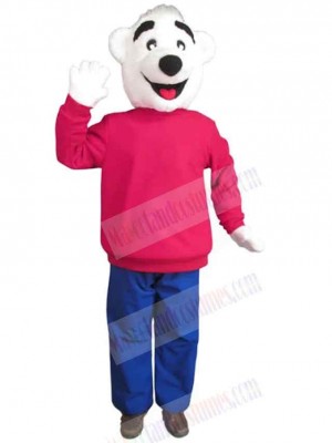 Kind Polar Bear Mascot Costume Animal