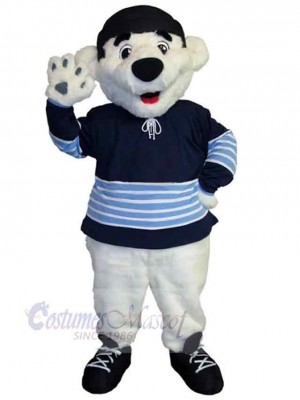 Power Ski Bear Mascot Costume Animal