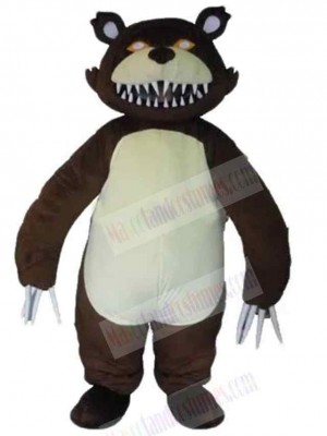 Bear with Sharp Claws Mascot Costume Animal
