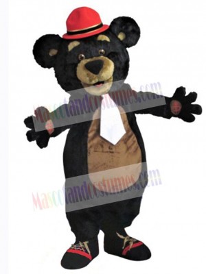 Bär im Red-Hat-Maskottchenkostüm – Tier