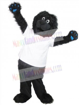 Black Newfoundland Dog Mascot Costume Animal