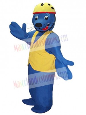 Blue Seal Mascot Costume Animal
