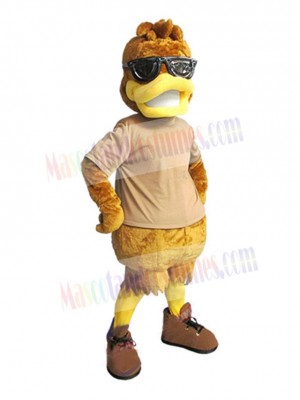 Kostüm der braunen Ente als Maskottchen (Tier)