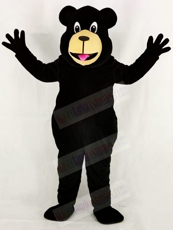 Cute Black Bear Mascot Costume School