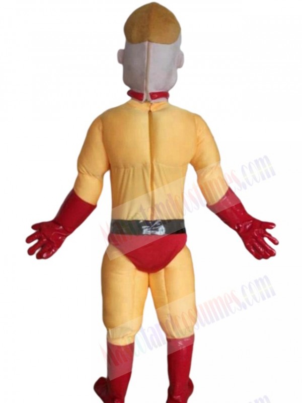 Superhero mascot costume