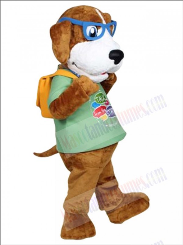 Rocky Reader Dog mascot costume